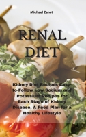 Renal Diet: Kidney Diet Recipes Easy-to-Follow Low Sodium and Potassium Recipes for Each Stage of Kidney Disease, A Food Plan for a Healthy Lifestyle 1802330739 Book Cover