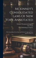 Mckinney's Consolidated Laws Of New York Annotated: With Annotations From State And Federal Courts And State Agencies, Book 19 1020568062 Book Cover