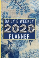 2020 Planner Daily & Weekly: Daily Planner Book 2020: Jan 1, 2020 To December 31, 2020 Daily & Weekly Planner - Blue Floral Cover 1677513373 Book Cover