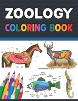 Zoology Coloring Book: Incredibly Detailed Self-Test Zoology Coloring Book for Veterinary Anatomy Students - Zoology Self test Guide for Anatomy Students. Zoology Coloring Workbook for Kids & Adults. B08W3MCG9K Book Cover