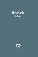 Notebook : Meetings : Simple (cerulean) 1656160781 Book Cover