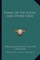 Poems of the South and Other Verse B00086DCY2 Book Cover