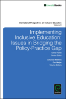 Implementing Inclusive Education: Issues in Bridging the Policy-Practice Gap 1786353881 Book Cover