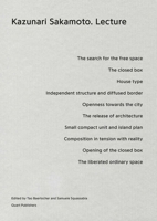 Kazunari Sakamoto: Lecture 3037611065 Book Cover