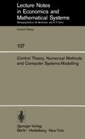 Control Theory, Numerical Methods and Computer Systems Modelling: International Symposium, Rocquencourt, June 17-21, 1974 3540070206 Book Cover