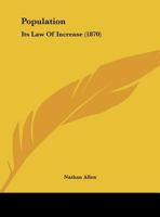 Population: Its Law Of Increase 0526464526 Book Cover