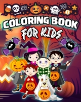 Coloring book for kids: Halloween coloring book 50 coloring pages Relaxation B08KX7QNCM Book Cover