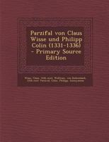 Parzifal von Claus Wisse und Philipp Colin (1331-1336) B0BM4X6S3V Book Cover