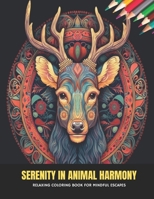 Serenity in Animal Harmony: Relaxing Coloring Book for Mindful Escapes, 50 Pages, 8.5 x 11 inches B0CKXVH374 Book Cover