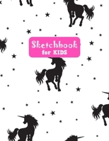Sketchbook for Kids: Unicorn Unicorn Large Sketch Book for Sketching, Drawing, Creative Doodling Notepad and Activity Book - Birthday and Christmas Gift Ideas for Kids, Boys, Girls, Teens and Women -  1655591827 Book Cover