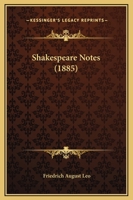 Shakespeare Notes 143749465X Book Cover