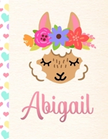Abigail: 2020. Personalized Weekly Llama Planner For Girls. 8.5x11 Week Per Page 2020 Planner/Diary With Pink Name 1671264207 Book Cover