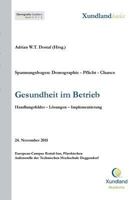 Gesundheit im Betrieb: Handlungsfelder - Lösungen - Implementierung 3739230088 Book Cover