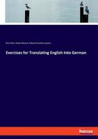 Exercises For Translating English Into German 3337735193 Book Cover