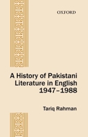 A History of Pakistani Literature in English 0199068356 Book Cover