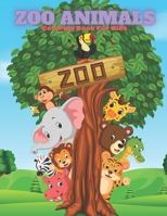 ZOO ANIMALS - Coloring Book For Kids B08JB63N3R Book Cover