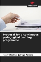 Proposal for a continuous pedagogical training programme 620693294X Book Cover