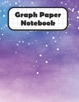 Graph Paper Notebook: Purple Sky Grid Paper Quad Ruled 4 Squares Per Inch Large Graphing Paper 8.5" By 11" 1088943713 Book Cover