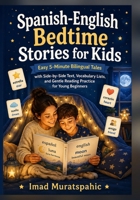 Spanish-English Bedtime Stories for Kids: Easy 5-Minute Bilingual Tales with Side-by-Side Text, Vocabulary Lists, and Gentle Reading Practice for Young Beginners B0H2Q3G1C2 Book Cover