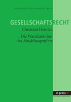 Die Warnfunktion Des Abschlusspruefers 3899756908 Book Cover