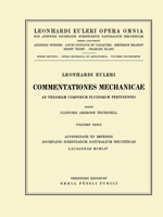Commentationes mechanicae ad theoriam corporum fluidorum pertinentes 1st part 3764314427 Book Cover
