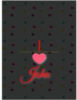 I Love John Notebook 1678186937 Book Cover