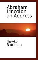 Abraham Lincolon an Address 1110905181 Book Cover