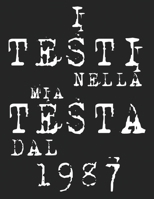 l Testi Nella Mia Testa Dal 1987: Musicisti Composizione Libro Strumento Carta personale scritta a mano Pianoforte Chitarra Standard 13 doghe Grande ... 8,5x11, copertina morbi B084DTTSJ7 Book Cover
