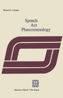 Speech Act Phenomenology 9024719208 Book Cover