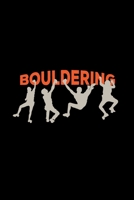 Bouldering: 6x9 Climbing lined ruled paper notebook notes 1677330554 Book Cover