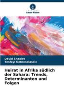 Heirat in Afrika südlich der Sahara: Trends, Determinanten und Folgen (German Edition) 6207029755 Book Cover
