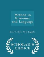Method in Grammer and Language 1010381946 Book Cover
