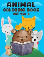 Animal Coloring Book Set Vol 2: Baby Animal Creative Coloring Book Vol 2 For Boys And Girls With Page Size 8.5 X 11 Single Sided B08JB1GQ3D Book Cover
