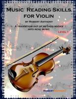 Music Reading Skills for Violin Level 1 1517155649 Book Cover