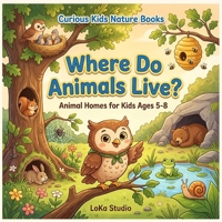 Where Do Animals Live? Animal Homes for Kids Ages 5-8: A Fun Picture Book About Nests, Burrows, Hives, Dens, and More (Curious Kids Nature Books) B0H1LZL6KZ Book Cover