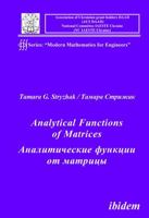 Analytical Functions of Matrices 3838202694 Book Cover