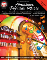 American Popular Music: Fine Arts Activity Book : Grades 5-8+ 1580375553 Book Cover
