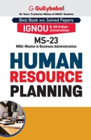 MS-23 Human Resource Planning 9381066906 Book Cover