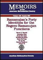 Ramanujan's Forty Identities for the Rogers-ramanujan Functions (Memoirs of the American Mathematical Society) 082183973X Book Cover