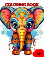 Coloring Book: This coloring book offers a therapeutic and relaxing experience for older kids over 12 + and even adults. B0CVL5ZL7H Book Cover