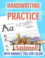 Handwriting Practice: Animal Edition B09BCCGHKV Book Cover