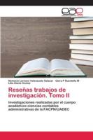 Reseñas trabajos de investigación. Tomo II 3659658944 Book Cover
