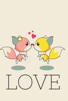 Love: Colourful Valentines Day Notebook,  Keepsake Journal, Couple Appreciation Gift, Wedding Anniversary Gift (110 Pages, Lined , 6 x 9) 1675557500 Book Cover