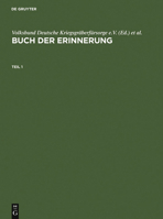 Buch Der Erinnerung: Die Ins Baltikum Deportierten Deutschen, Österreichischen Und Tschechoslowakischen Juden 3598116187 Book Cover
