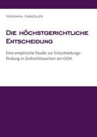 Die Hochstgerichtliche Entscheidung 3950381600 Book Cover