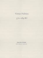 Virtue Politics: Mencius on kingly rule (372-289 BC) 1739115619 Book Cover