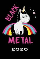 Terminkalender 2020: Black Metal Terminkalender und Tagesplaner ca DIN A5 farbig | 376 Seiten | 1 Seite pro Tag | Einhorn | Heavy Metal (German Edition) 167432247X Book Cover
