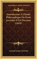 Introduction à l'étude philosophique du droit (French Edition) 1271165074 Book Cover