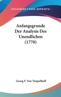 Anfangsgrunde Der Analysis Des Unendlichen 1104721198 Book Cover