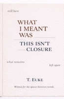 What I Meant Was This Isn’t Closure. B0GMJXYL5L Book Cover